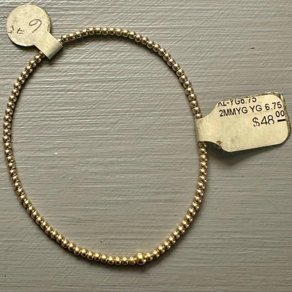 NWT!! Karen Lazar 14k Gold filled beaded bracelets - Picture 3 of 6